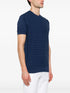geometric-pattern knitted T-shirt
